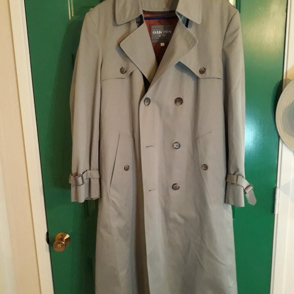 Trench Coat Men's Oakton Ltd Classic Trenchcoat - Picture 1 of 12